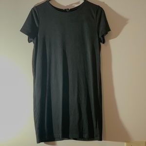 Velvet Black T Shirt Dress